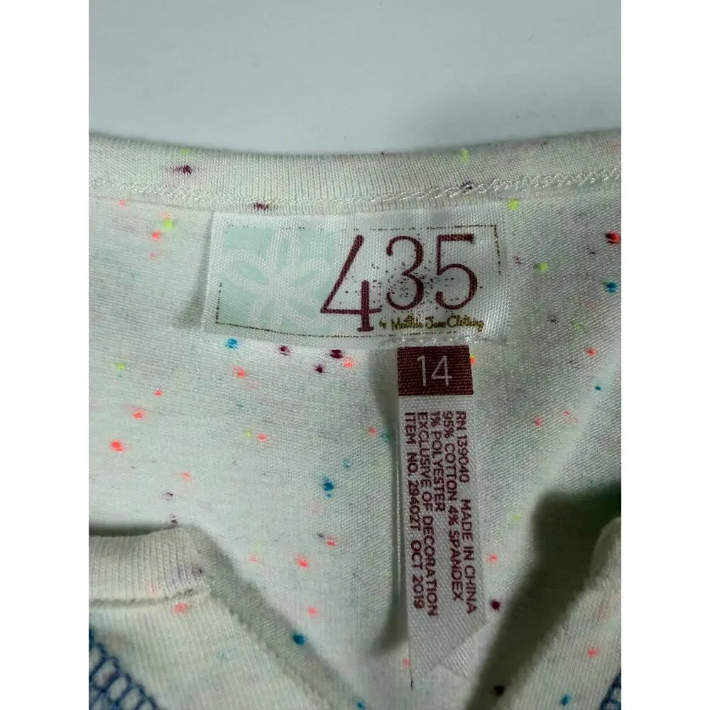 Matilda Jane 435 Almost Spring Tunic Speckled Ivory Size 14